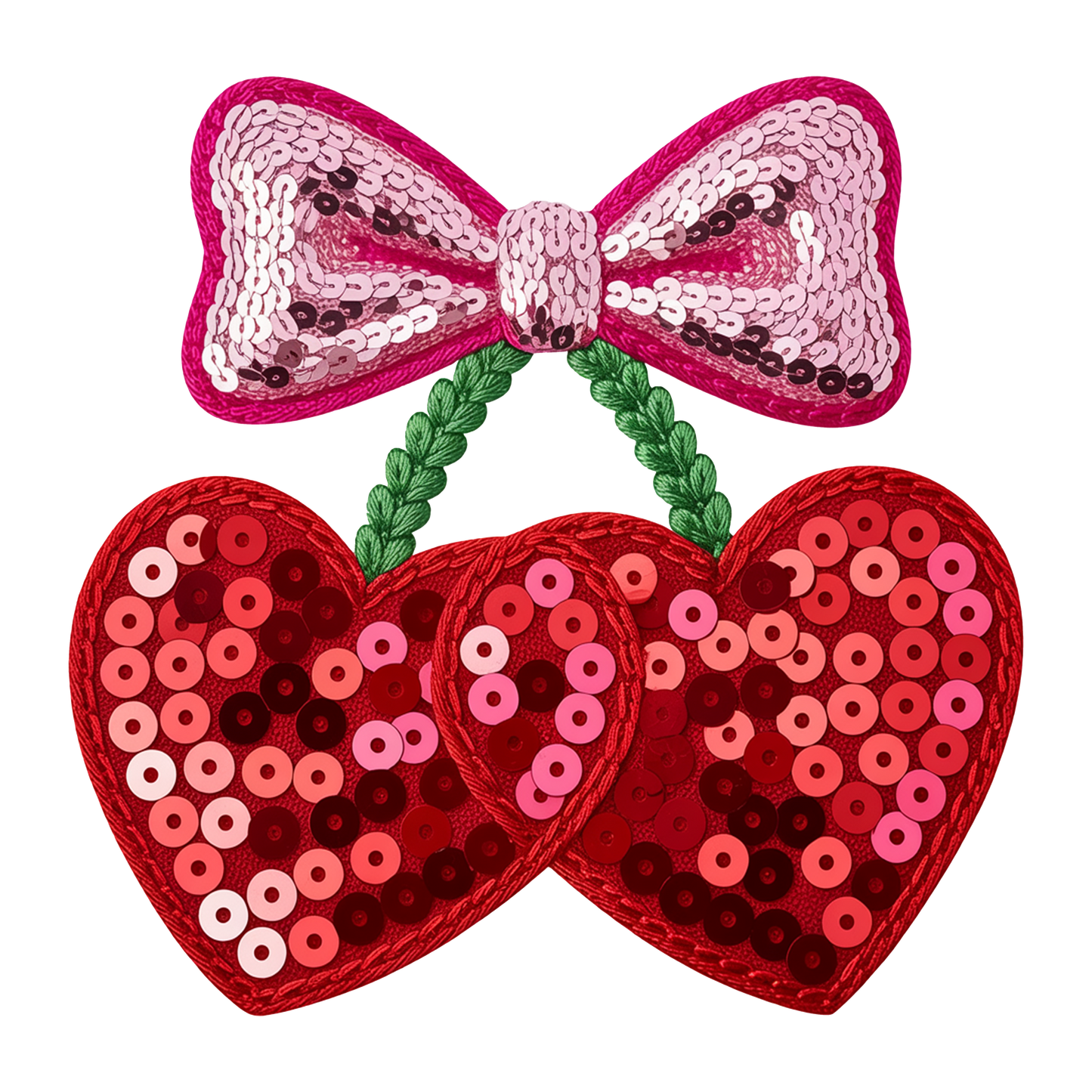 Faux Sequin Cherry Single DTF Transfer