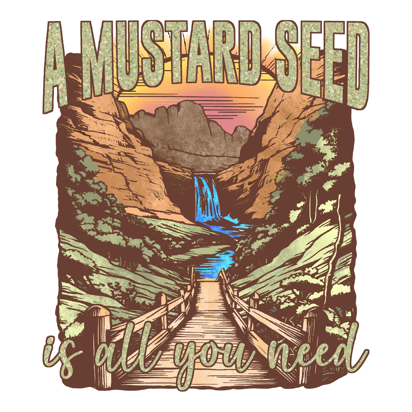 Mustard Seed Single DTF Transfer