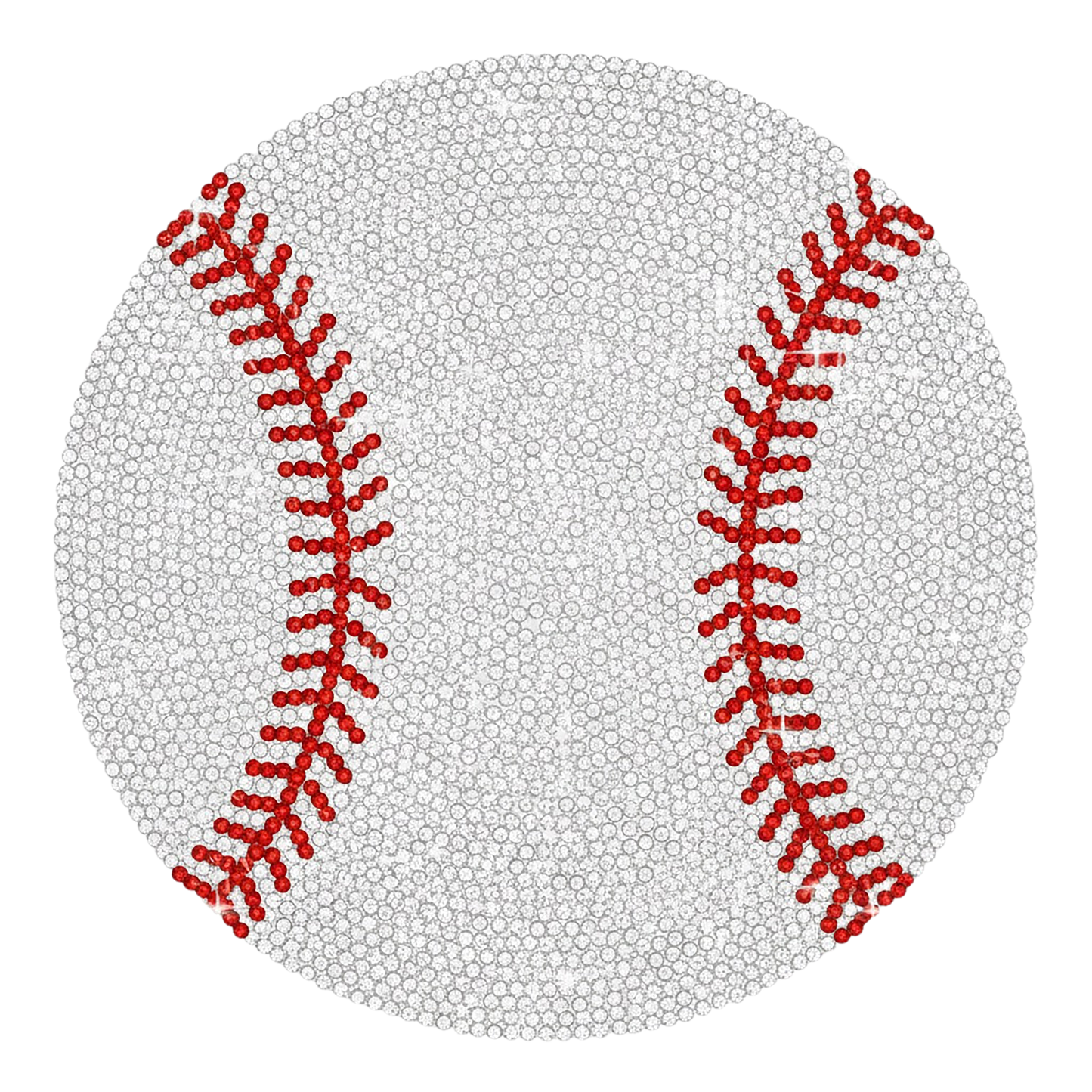 Faux Rhinestone Baseball Single DTF Transfer