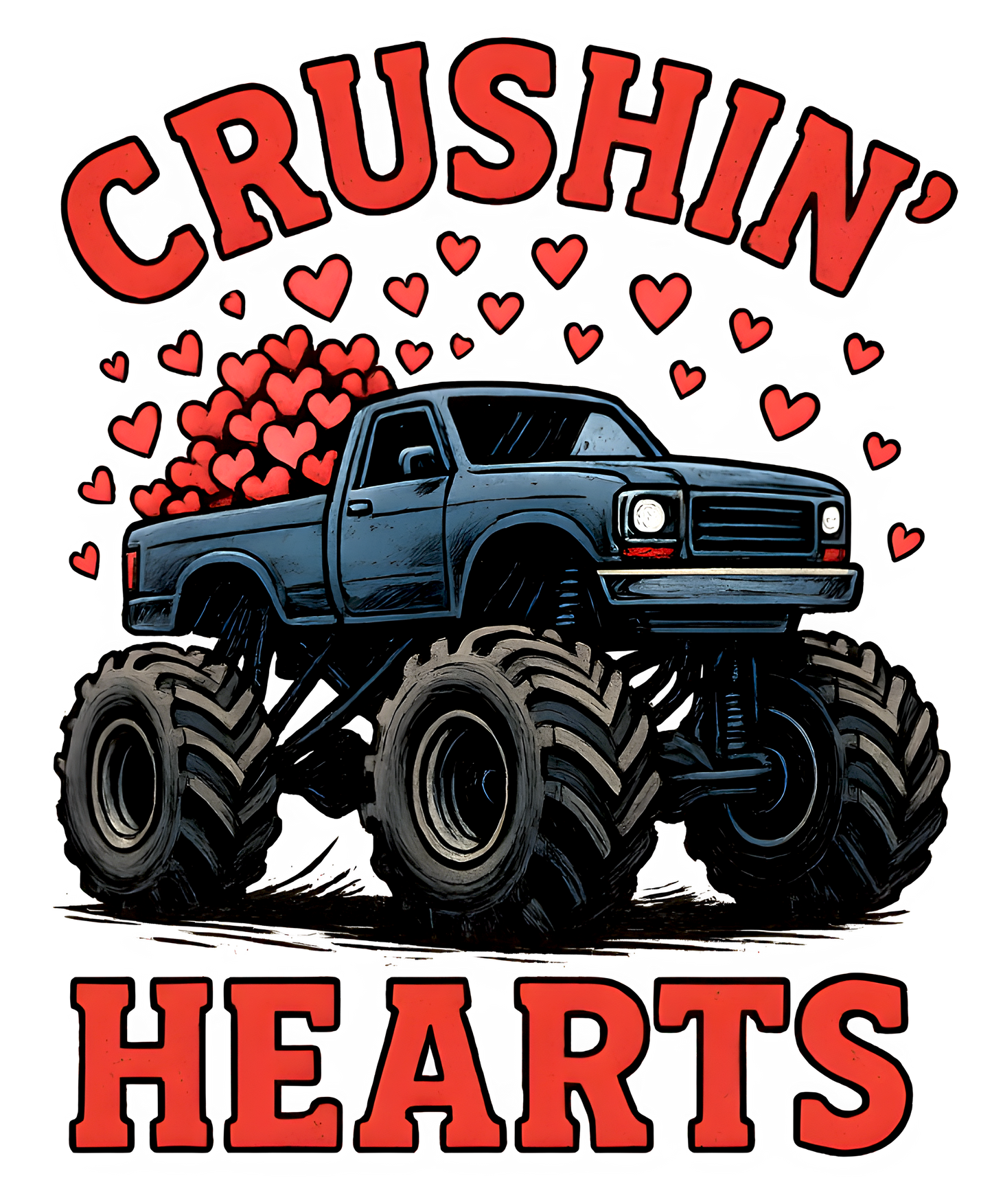 Crushing Hearts Single DTF Transfer
