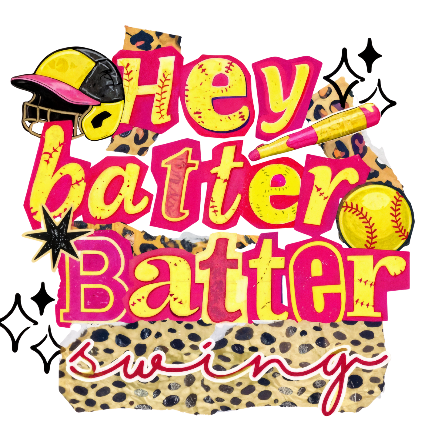Hey Batter Batter Single DTF Transfer