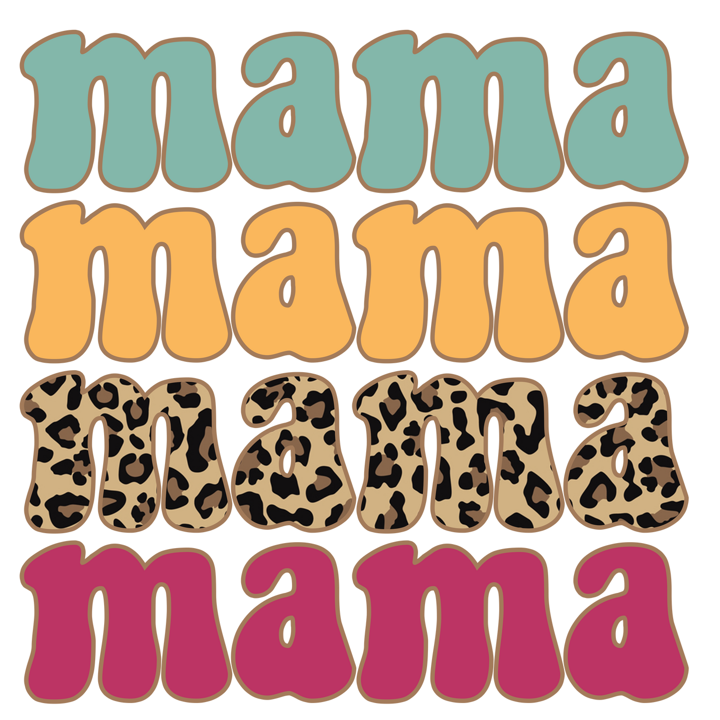 Retro Mama Single DTF Transfer