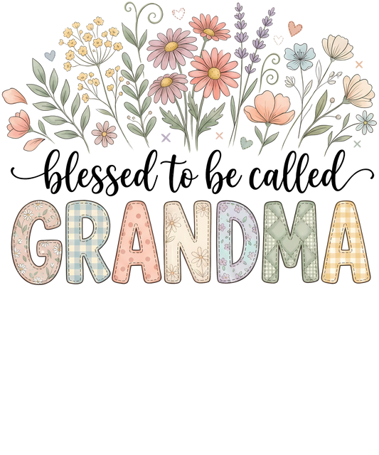Blessed To Be Called Grandma Single DTF Transfer