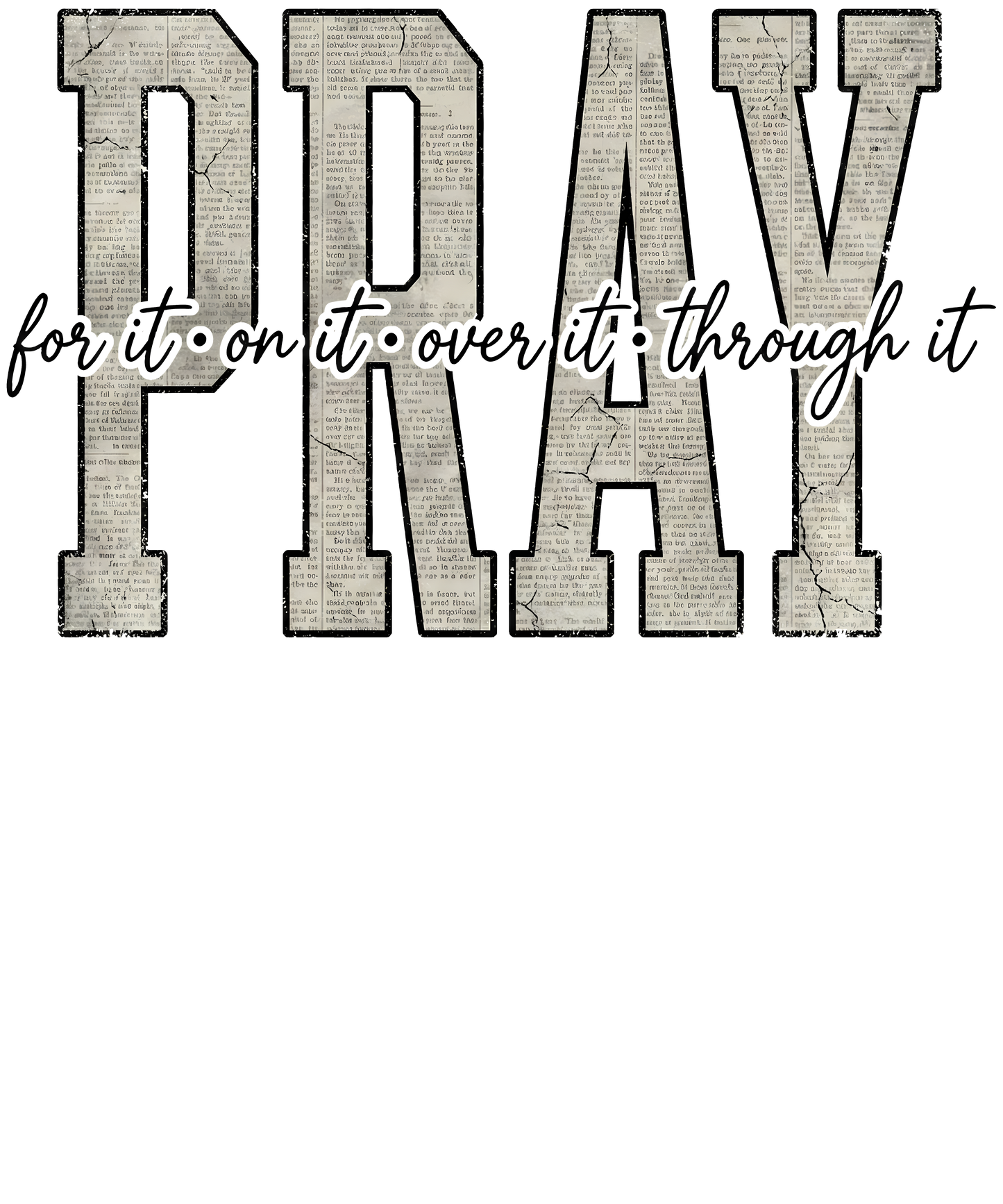 Pray Single DTF Transfer