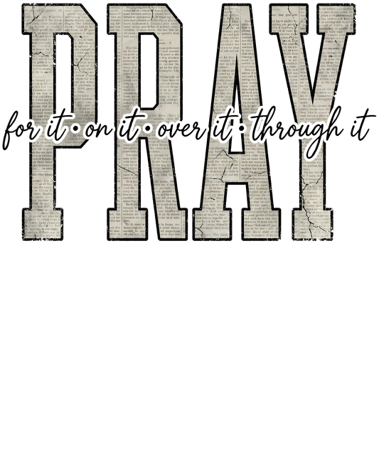 Pray Single DTF Transfer