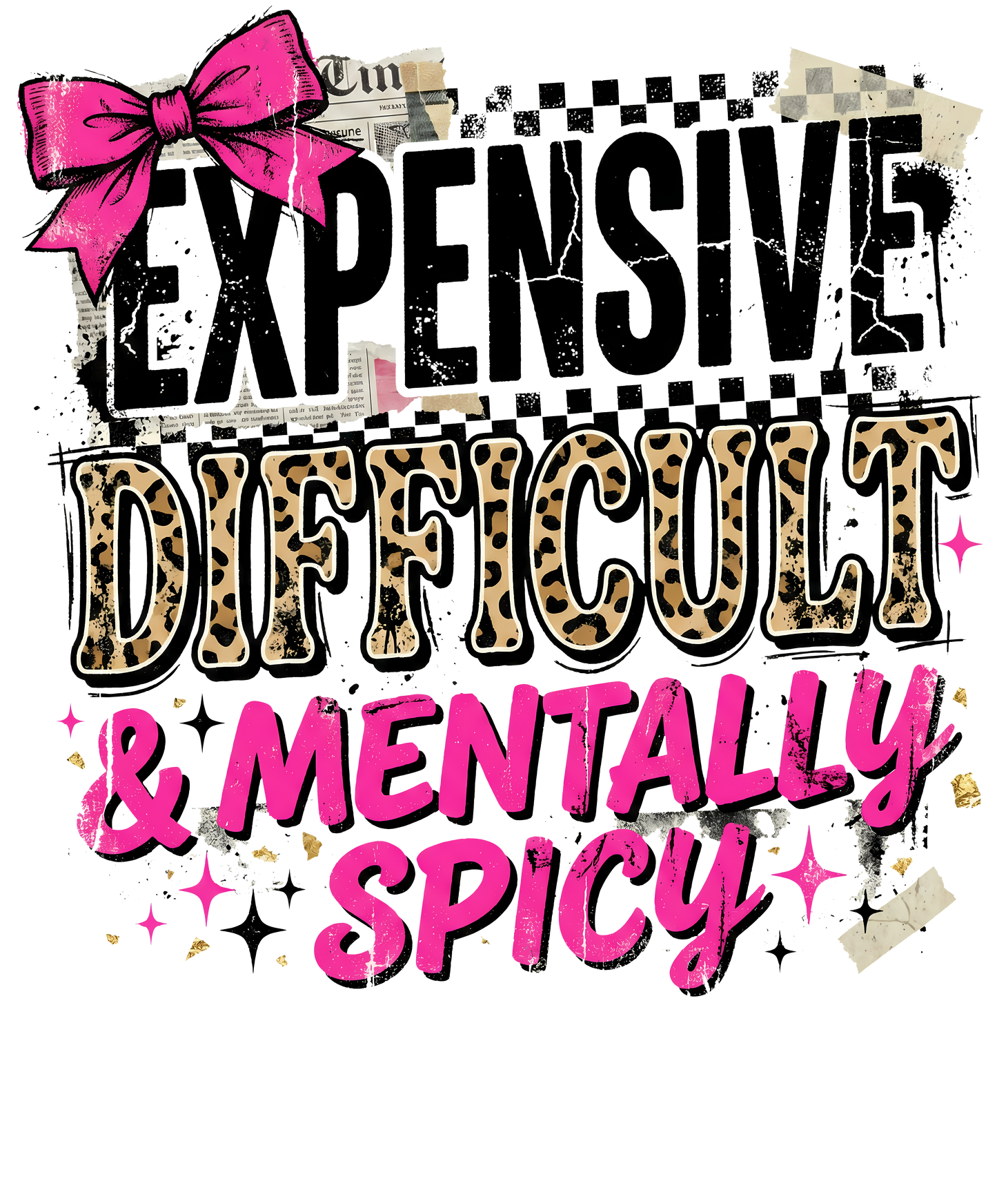 Mentally Spicy Single DTF Transfer