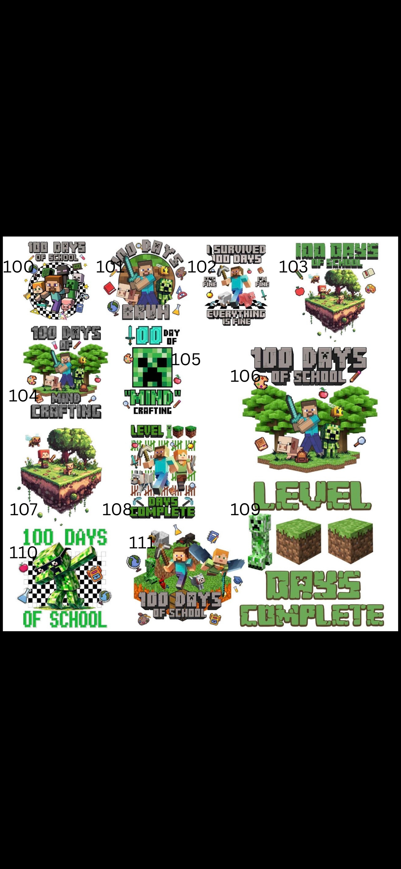 100 Days Of School OPTIONS