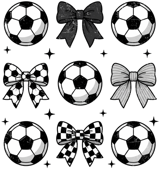 Soccer Bow Single DTF Transfer