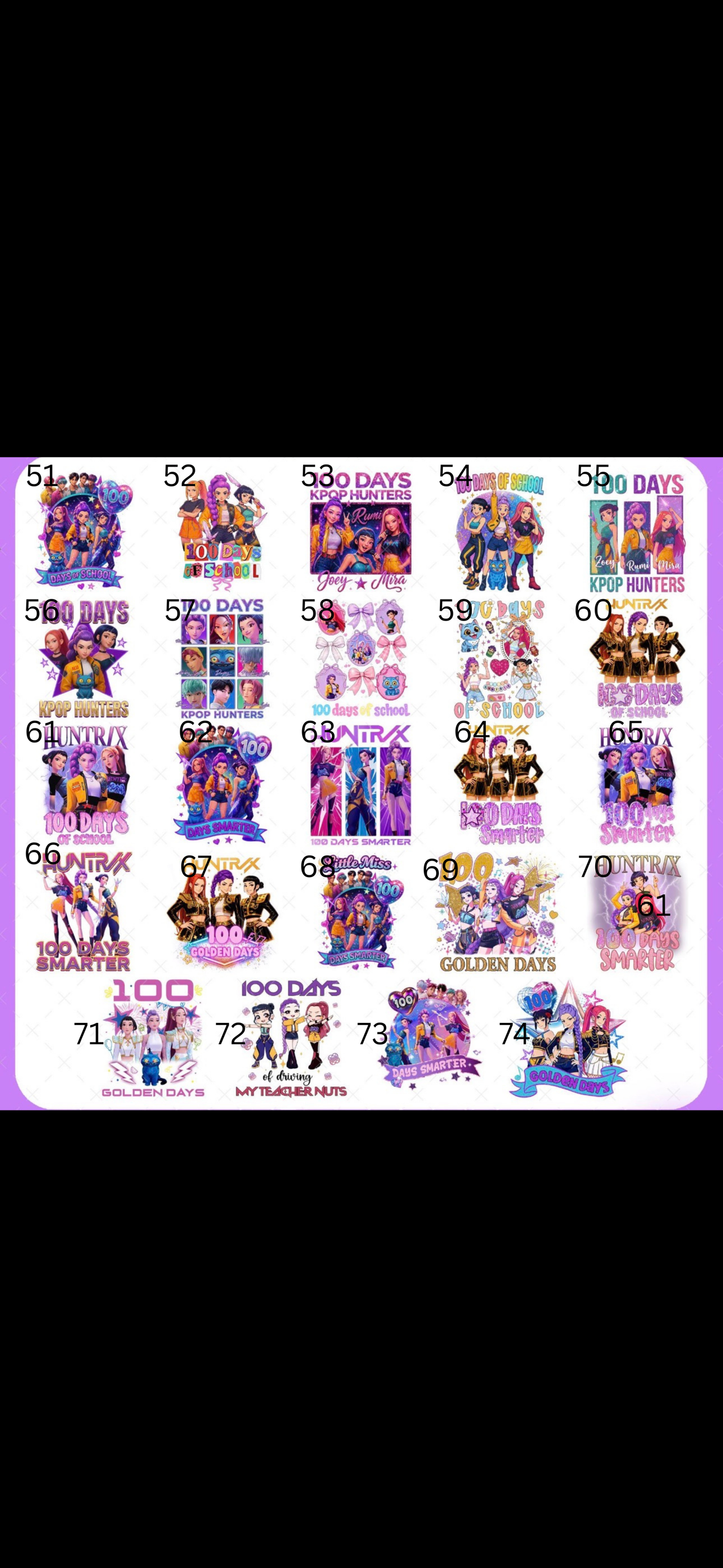 100 Days Of School OPTIONS