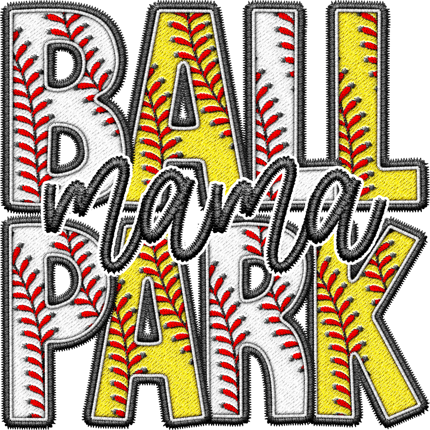 Ball Park Mama Single DTF Transfer