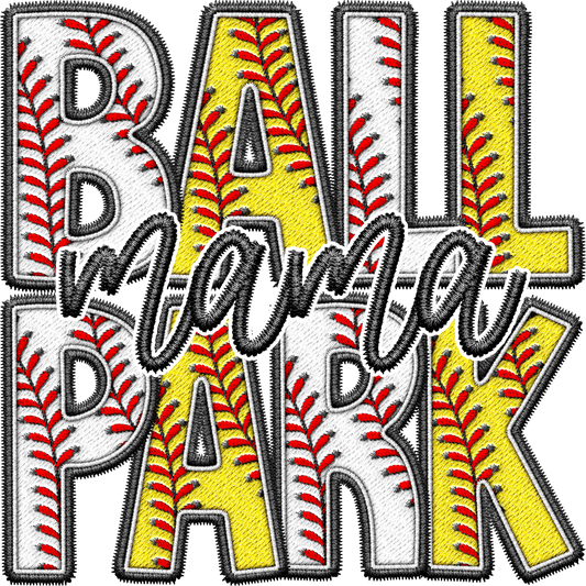 Ball Park Mama Single DTF Transfer