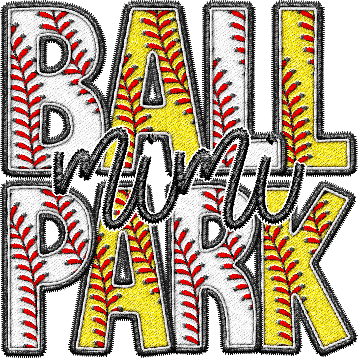 Ball Park Mimi Single DTF Transfer