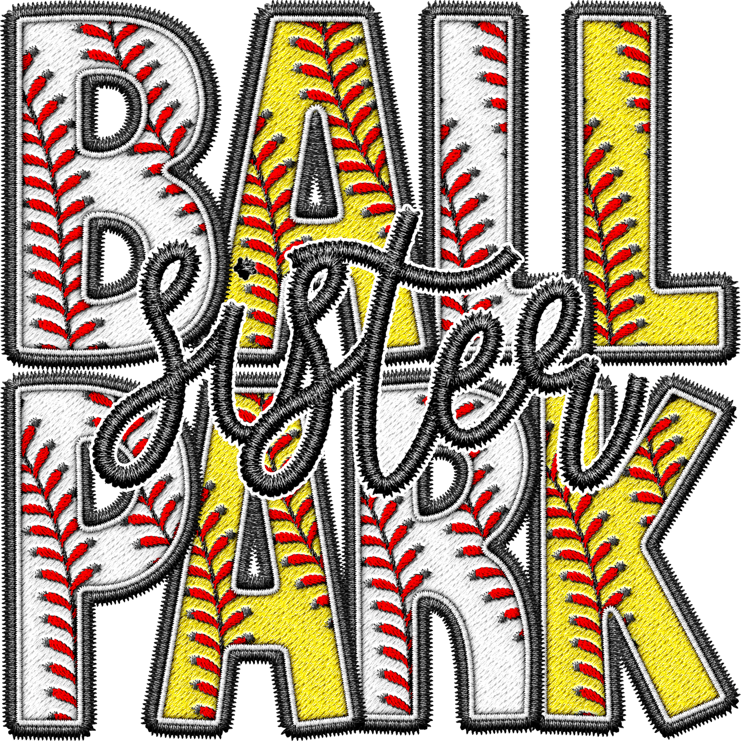 Ball Park Sister Single DTF Transfer
