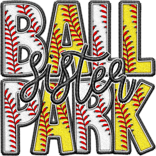 Ball Park Sister Single DTF Transfer