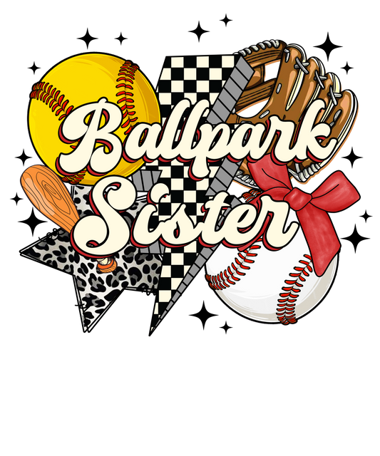 Ball Park Sister Single DTF Transfer