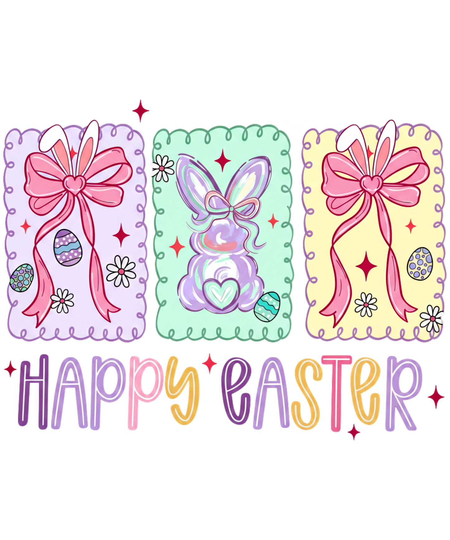 Happy Easter Single DTF Transfer