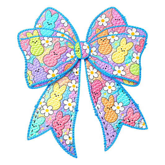 Faux Yarn Coquette Bow