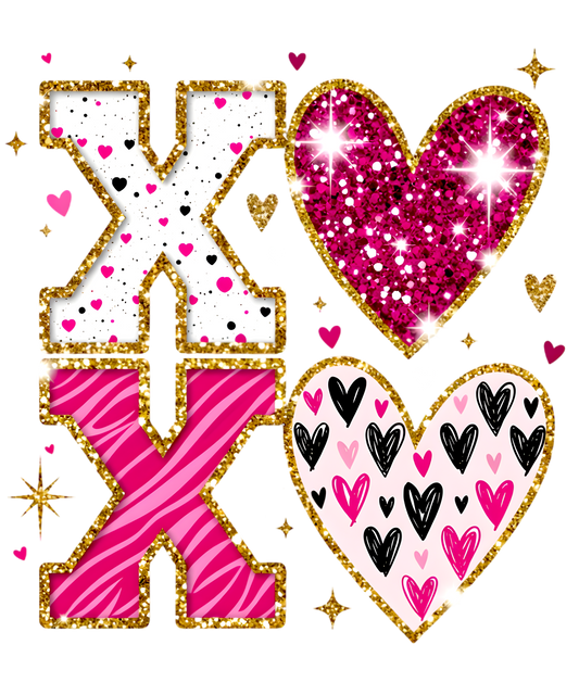 Paint Stroke xoxo Single DTF Transfer