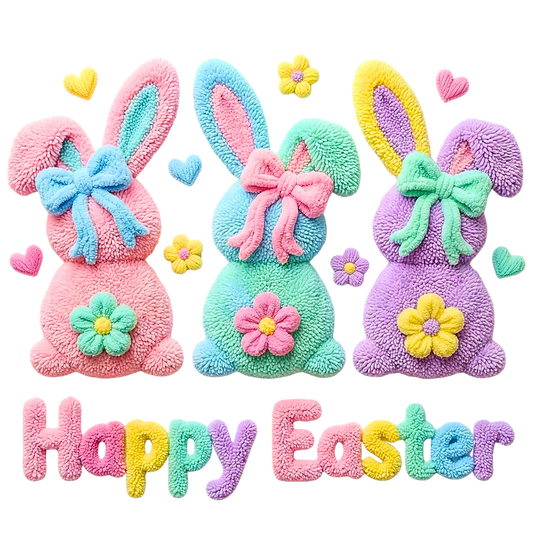 Happy Easter Single DTF Transfer