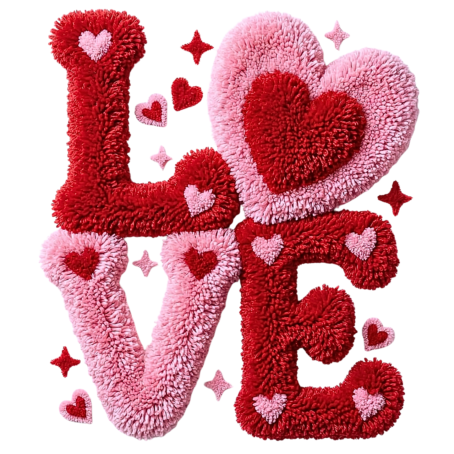 Fuzzy Love Single DTF Transfer
