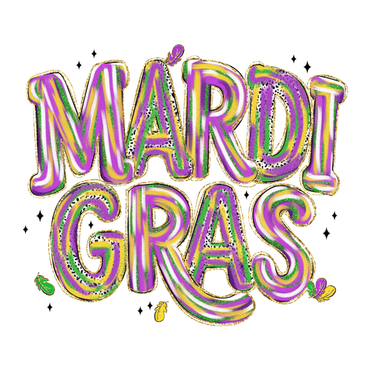 Mardi Gras Single DTF Transfer