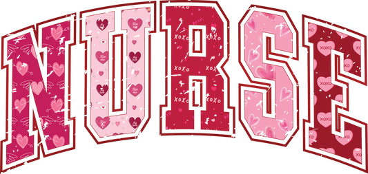 Valentines Nurse Single DTF Transfer