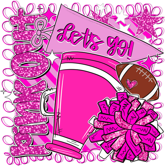 Let’s Go Pink Out Single DTF Transfer