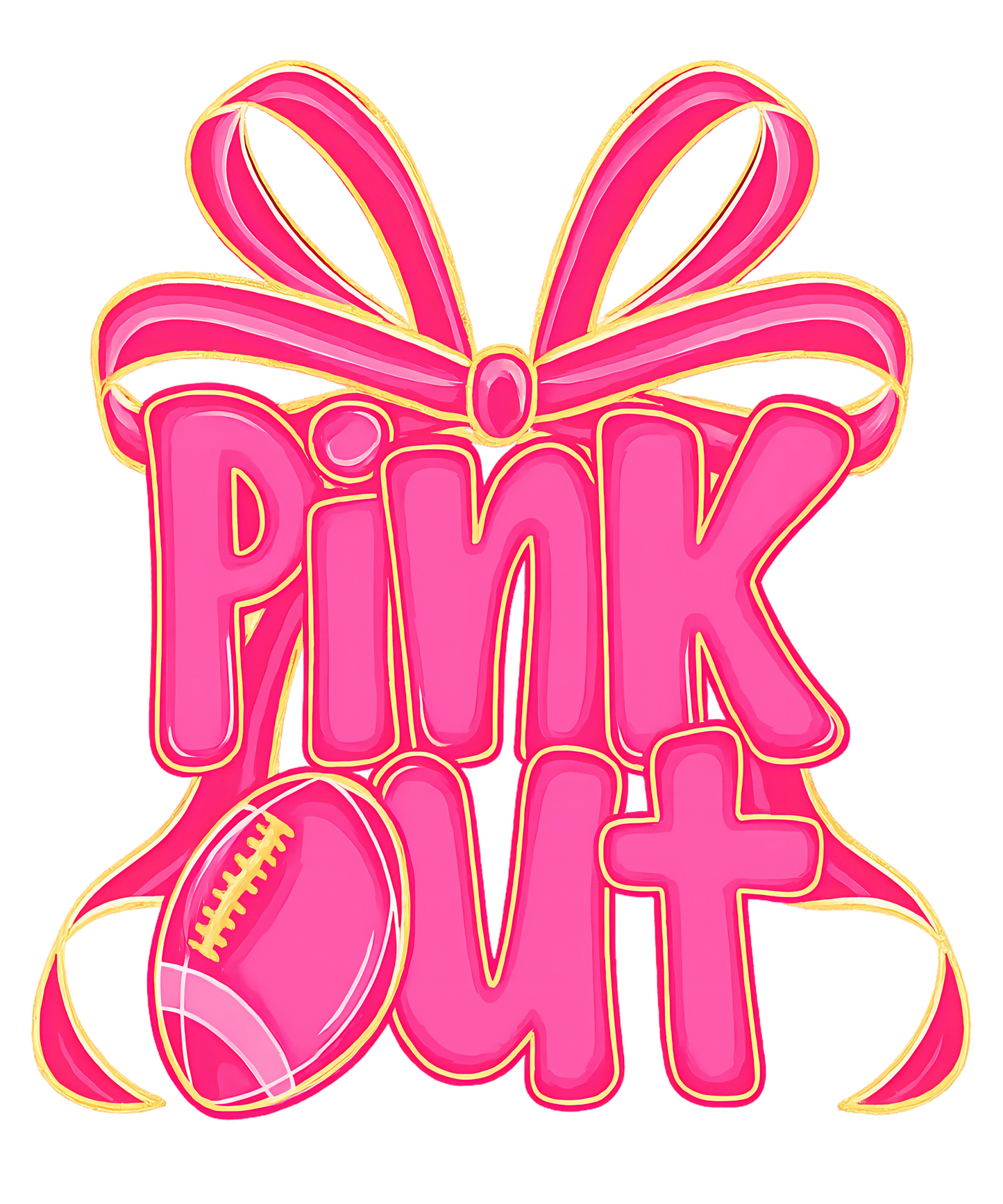 Preppy Pink Out Single DTF Transfer