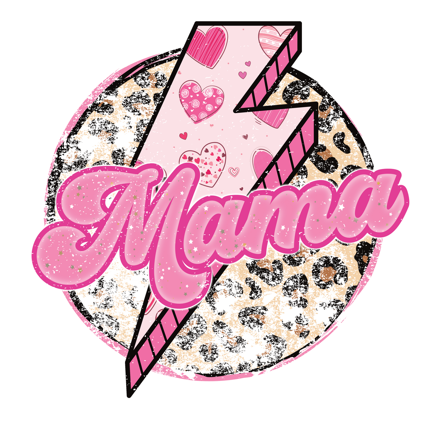 Heart Mama Single DTF Transfer