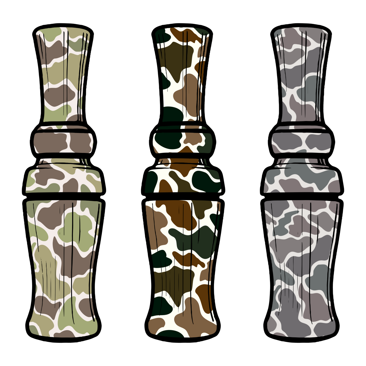 Duck Call Camo Single DTF Transfer