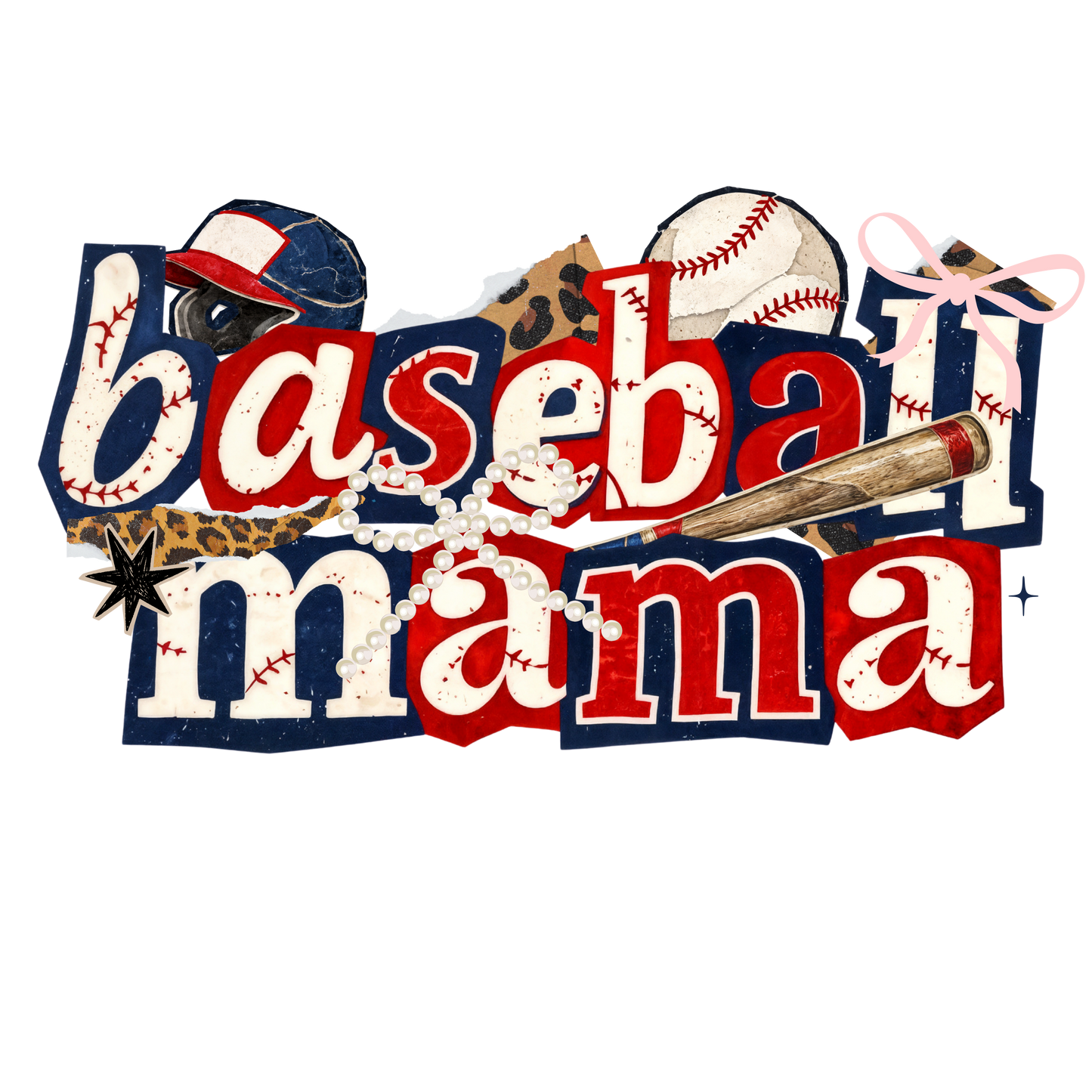 Baseball Mama Single DTF Transfer
