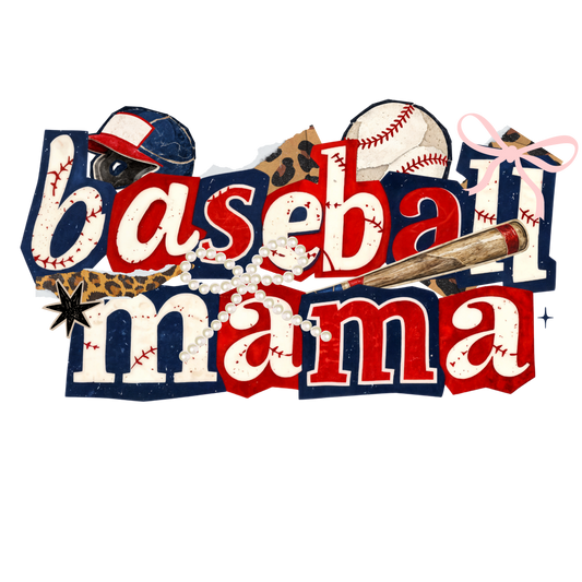 Baseball Mama Single DTF Transfer
